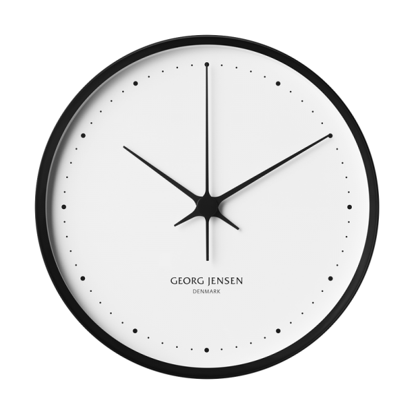 HENNING KOPPEL CLOCK BLACK & WHITE 30 CM