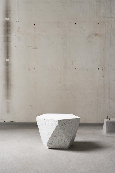 Annie Table, 40x55cm, terrazzo