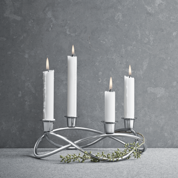 SEASON CANDLEHOLDER STAINLESS STEEL MIRROR