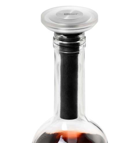 Wein Vakuum-Pumpe CHAMP, Edelstahl/Silikon, D 4,5
