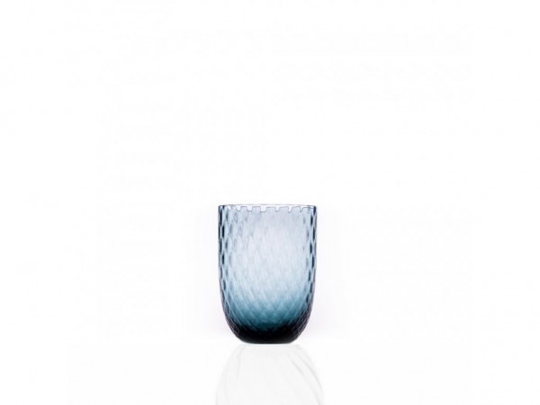 Harlequin Tumbler, blue smoke