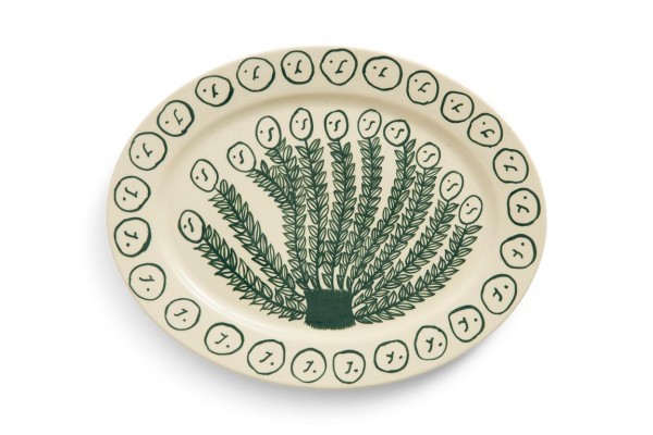 La Pittura Oval Serving Platter, L36,5, olive grove