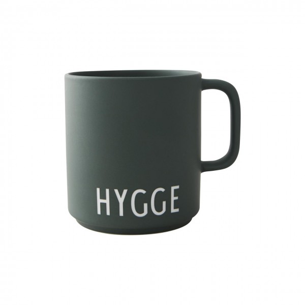 Favourite Cup w. handle, HYGGE, darkgreen