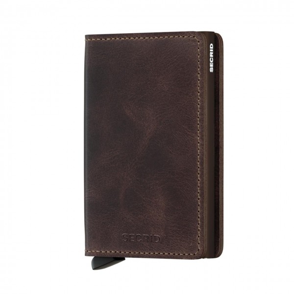 Slimwallet Vintage, chocolate