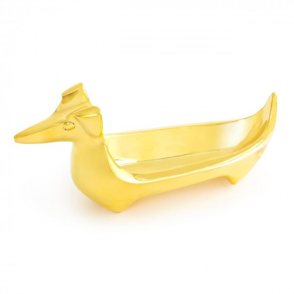 Brass Dachshund Bowl