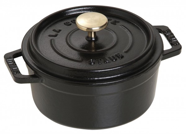 Staub La Cocotte Cocotte 12 Cm, Rund, Schwarz, Gusseisen