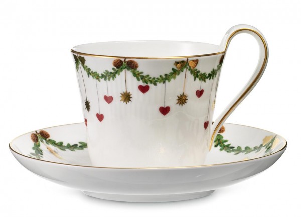 Star Fluted Cup & Saucer 24cl