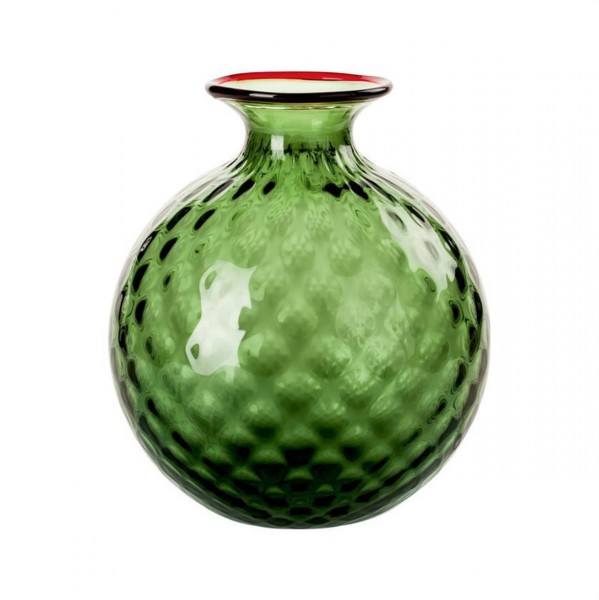 Monofiore Balloton (100.16), H:16,5cm, applegreen/red thread