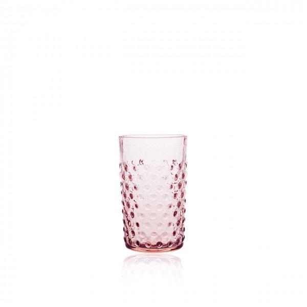 Hobnail Glas, 0,2L, rosa