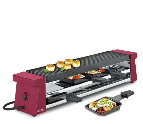 Raclette4 COMPACT, Alugrillplatte Rot