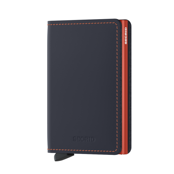 Slimwallet Matte, nightblue&orange