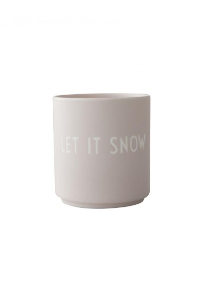 Favourite Cup LET IT SNOW, beige
