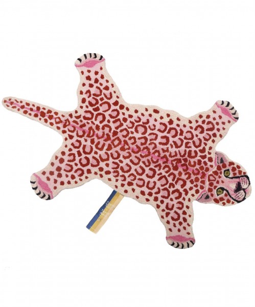 Pinky Leopard Teppich, L, 150x91cm