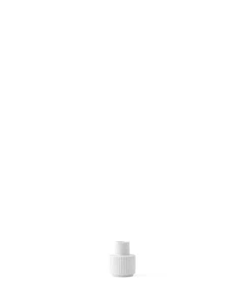 Lyngby Kerzenständer, H:7cm, weiß