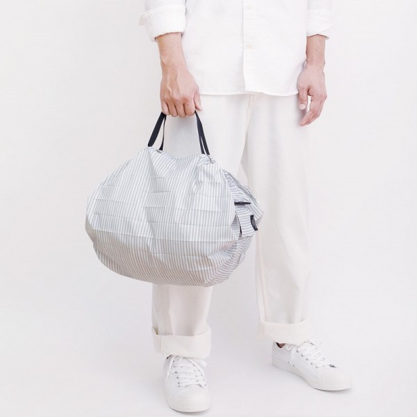 Foldable Shopping Bag, M, Stripes (Sen)