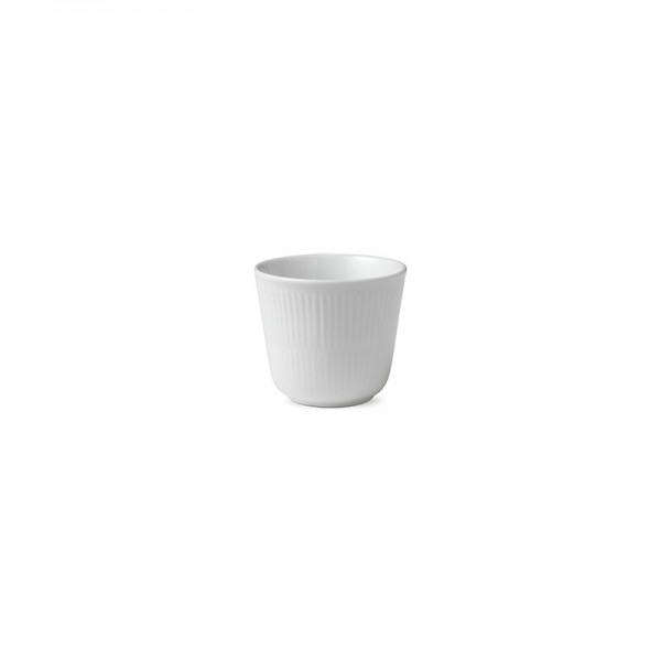 White Fluted Thermal Mug 26cl