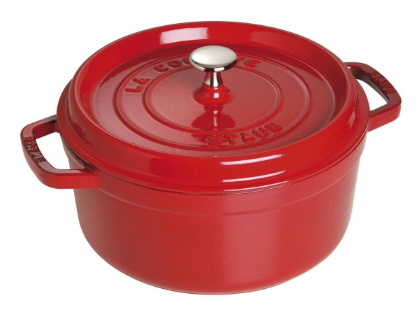 Staub La Cocotte Cocotte 24 Cm, Rund, Kirsch-Rot, Gusseisen