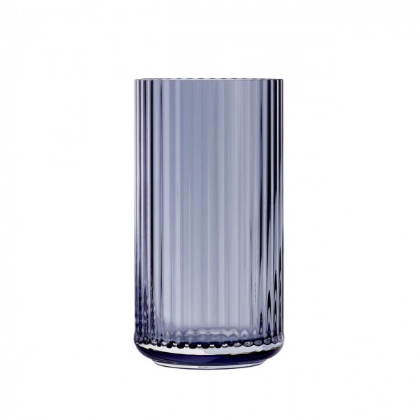 Lyngbyvase, 20cm, Glas, blau