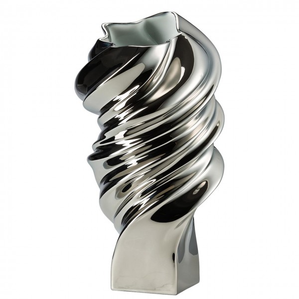 Squall - Platin Titanisiert - Vase 32 Cm