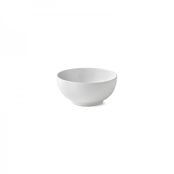 White Fluted Bowl 180cl