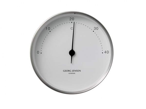 HENNING KOPPEL THERMOMETER STEEL&WHITE SS, ABS 10CM