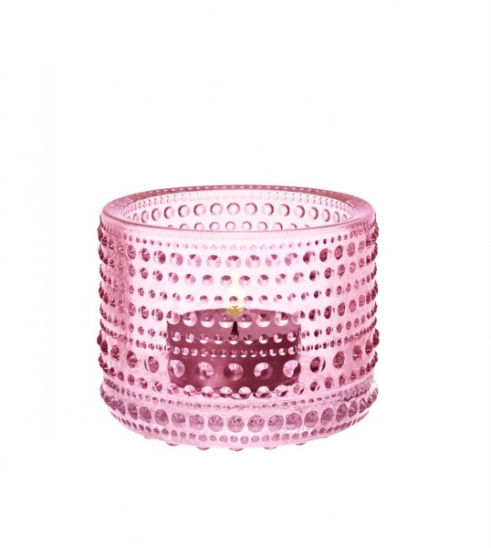 Kastehelmi tealight candle holder 64mm pale pink