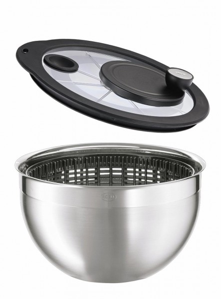 Salatschleuder Ø 24 Cm Mit Glasdeckel