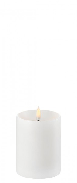 LED Pillar Candle, 7,8x10cm, nordic white