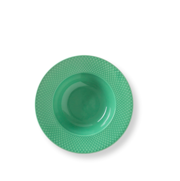 Rhombe Color Teller tief, Ø24,5cm, grün