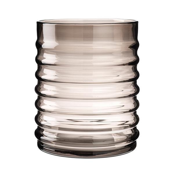 Willy Vase, smoke, H:25cm