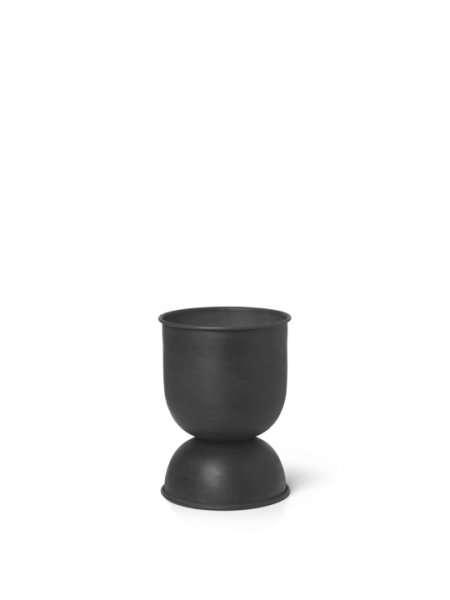Hourglass Pot, x-small, black