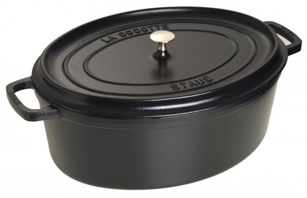 Staub La Cocotte Cocotte 41 Cm, Oval, Schwarz, Gusseisen