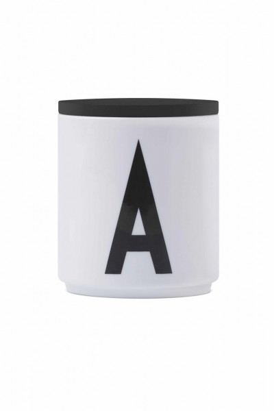 Holzdeckel für Becher, schwarz