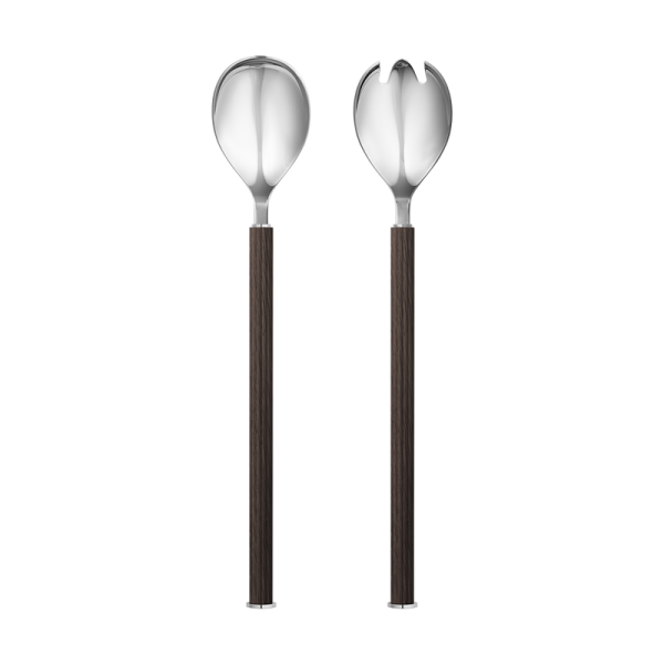 BERNADOTTE SALAD SET WOOD & STAINLESS STEEL