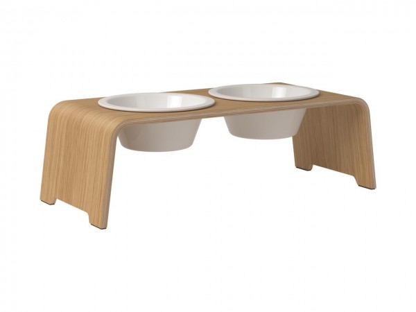 dogBar Classic M, Eiche hell, Porzellan