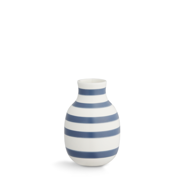 Omaggio Vase, H:12,5cm, blau