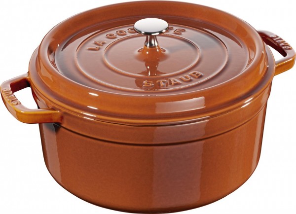 Staub La Cocotte Cocotte 26 Cm, Rund, Zimt, Gusseisen