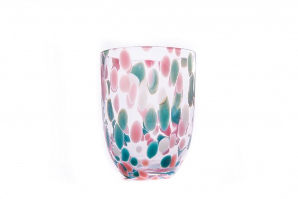Big Confetti Tumbler, rosa+tyrkys+lt.blue