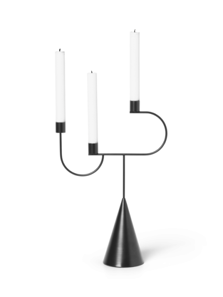 Avant Candelabra, black