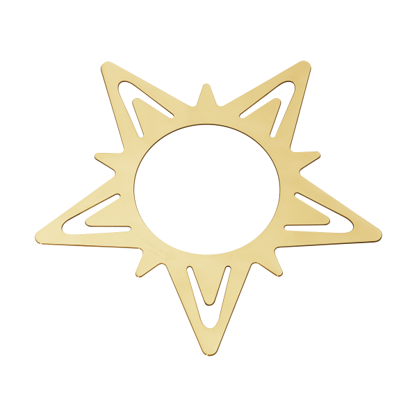 CLASSIC CHRISTMAS STAR NAPKIN RING/TABLE CARD HOLD GO, 2 PCS