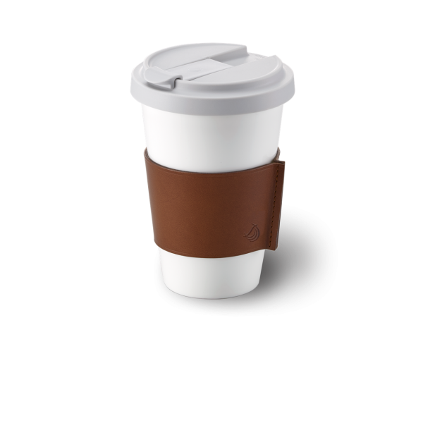 Becher Konisch Coffee-To-Go Braun