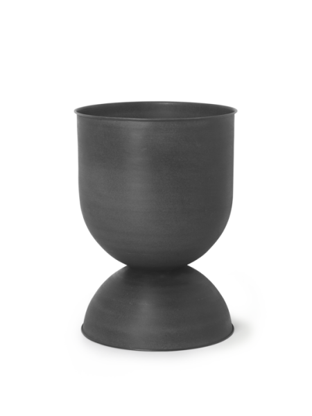 Hourglass Pot, medium, black