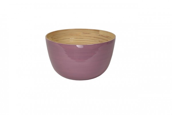 Bambus-Schüssel, 26x16cm, mauve