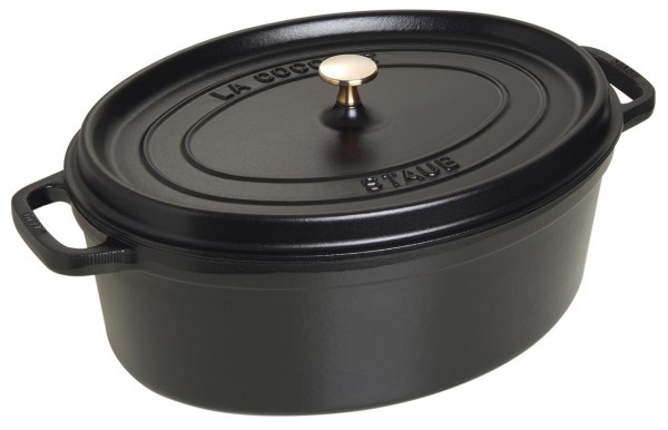 Staub La Cocotte Cocotte 37 Cm, Oval, Schwarz, Gusseisen