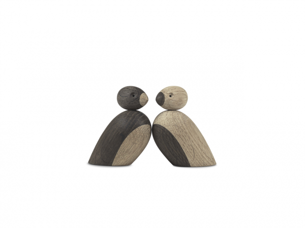 Spatzenpärchen, Eiche/Räuchereiche