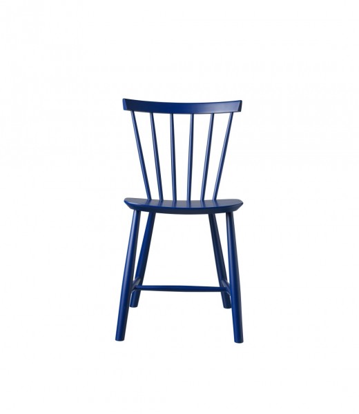 Stuhl J46 Beech/blue - Poul Volther