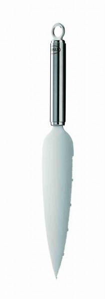 Tortenmesser RUNDGRIFF 30 Cm M. Zahnung Und Glattem Schliff
