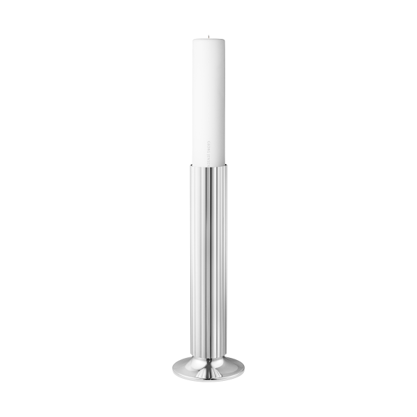 BERNADOTTE FLOOR CANDLEHOLDER STAINLESS STEEL, H 400MM
