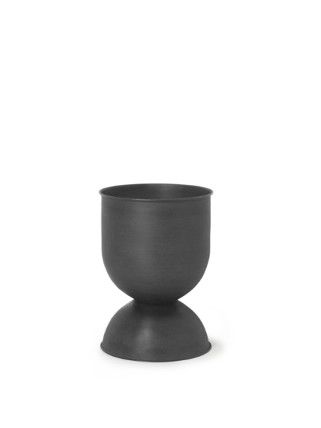 Hourglass Pot, small, black