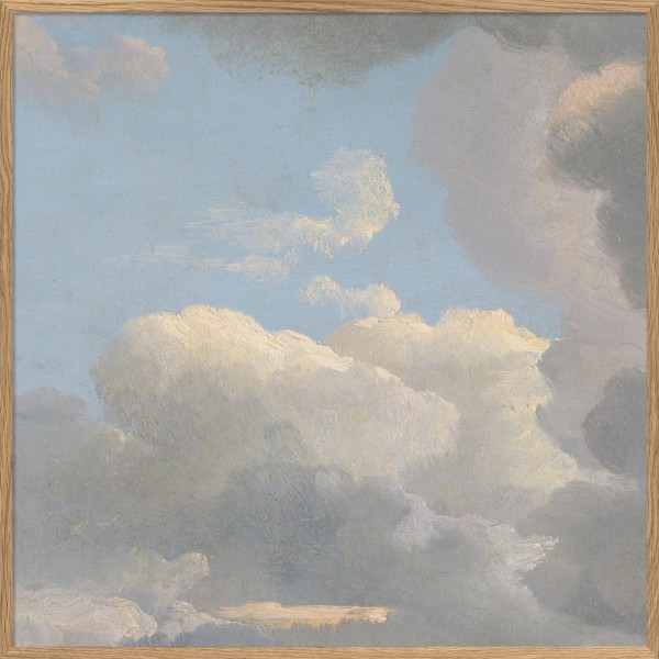 Clouds I, Rahmen Eiche, 100x100cm